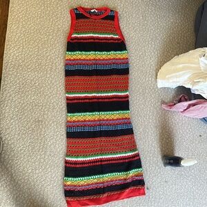 Mango crochet dress